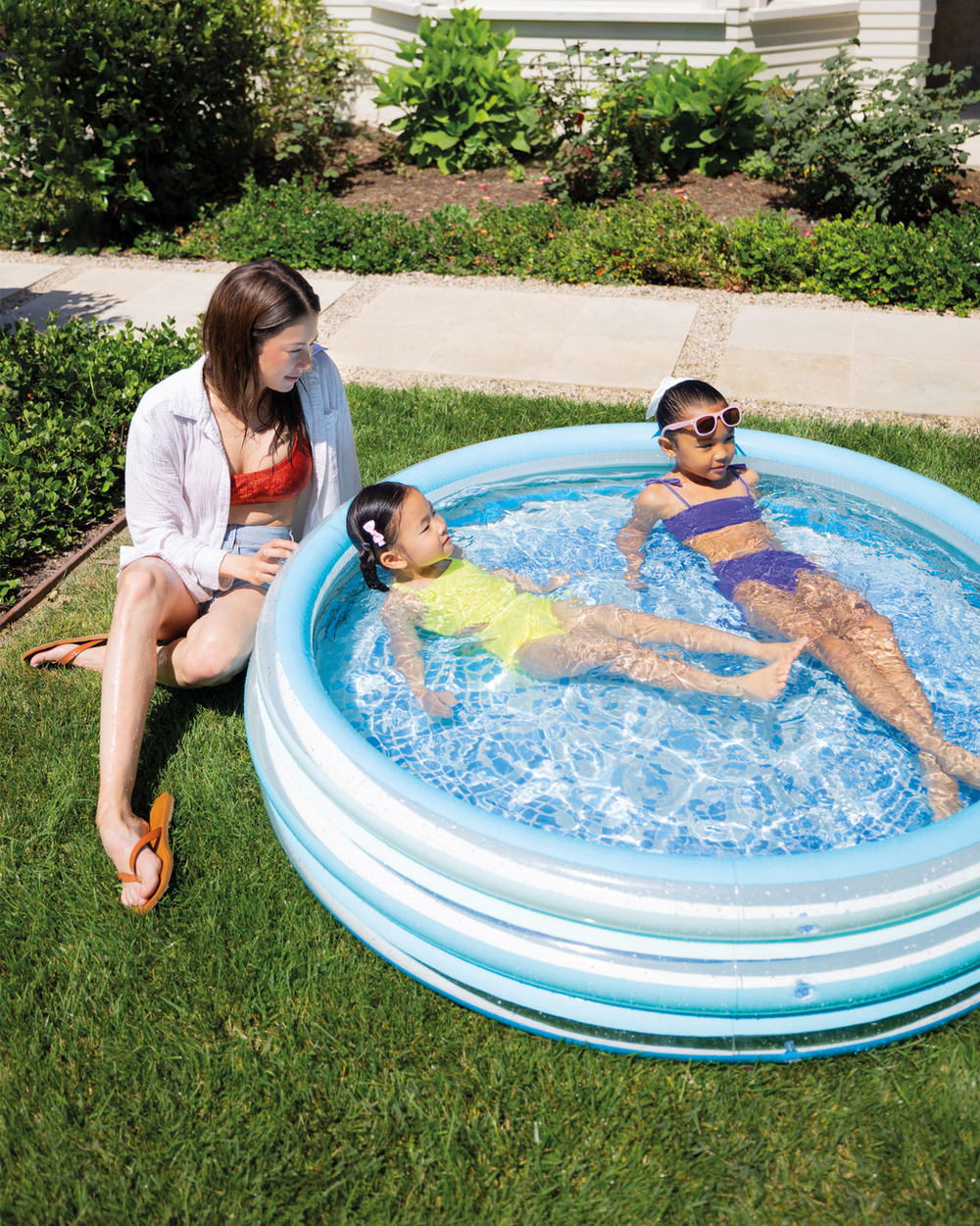 Детский надувной бассейн 147х33см "Blue Bliss", 330л, от 2 лет Intex 58467