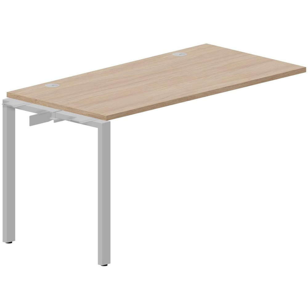Стол - приставка STRIKE 2гром. 1380х680 STNPG147OWAL Дуб св.,опора Алюминий