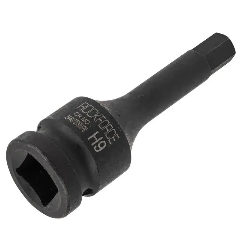 Головка-бита 9мм 1/2" 6-гранная ударная L=78мм ROCKFORCE RF-24407809MPB
