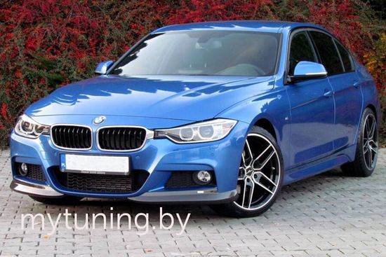 Юбка переднего бампера V.3 для BMW 3 F30/F31 2011-2018 Sedan/Touring