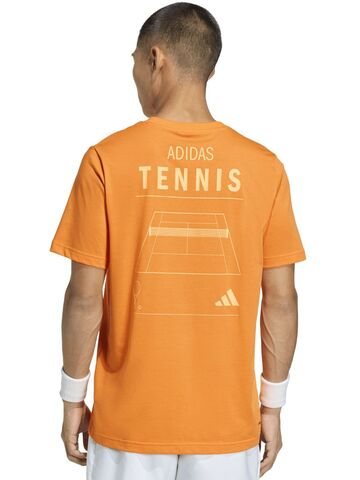 Мужская теннисная футболка Adidas Category Graphic - orange