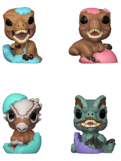 Фигурка Funko Bitty POP! Eggs Jurassic World 1 штука (из 4) 89051 / Фигурка Фанко Битти ПОП! по мотивам фильма "Парк Юрского периода", случайная