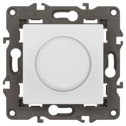 Светорегулятор ЭРА Elegance 14-4101-01М поворотно-нажимной, 400ВА 230В, белый матовый