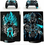 Наклейка для консоли PS5 DRAGONBALL Защитная пленка на консоль и контроллеры Sony PlayStation 5