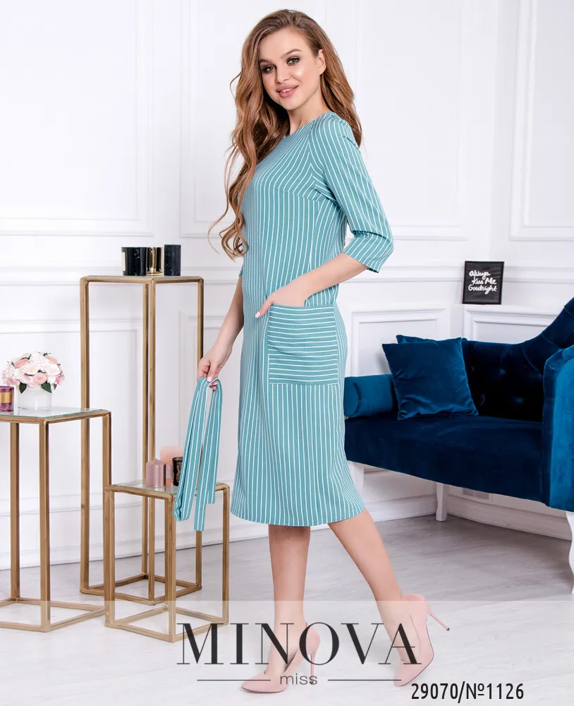 Платье 1126-бирюзовый Minova