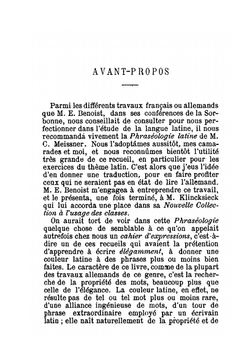 Phraséologie latine | Carl Meissner