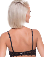 Кружевной бюстгальтер с эффектом пуш-ап (Размер: 2B) (Цвет: черный)
