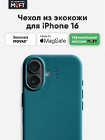 MagSafe чехол из экокожи MOFT Snap Phone Case для iPhone 16 l Taupe (без поддержки ремешка MOFT)