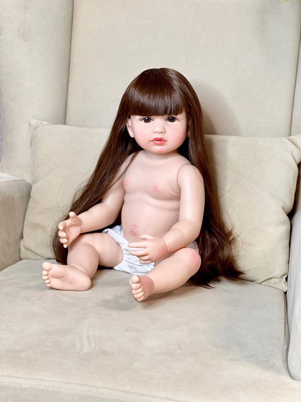 Кукла Реборн виниловая 55см без одежды (FA-272W)