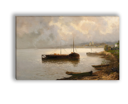 "Волга", Левитан Исаак Ильич, картина (репродукция)