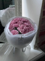 Букет из диантусов в розовом оттенке