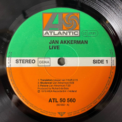 Винтажная виниловая пластинка LP Jan Akkerman Live (Germany 1978) Skydancer