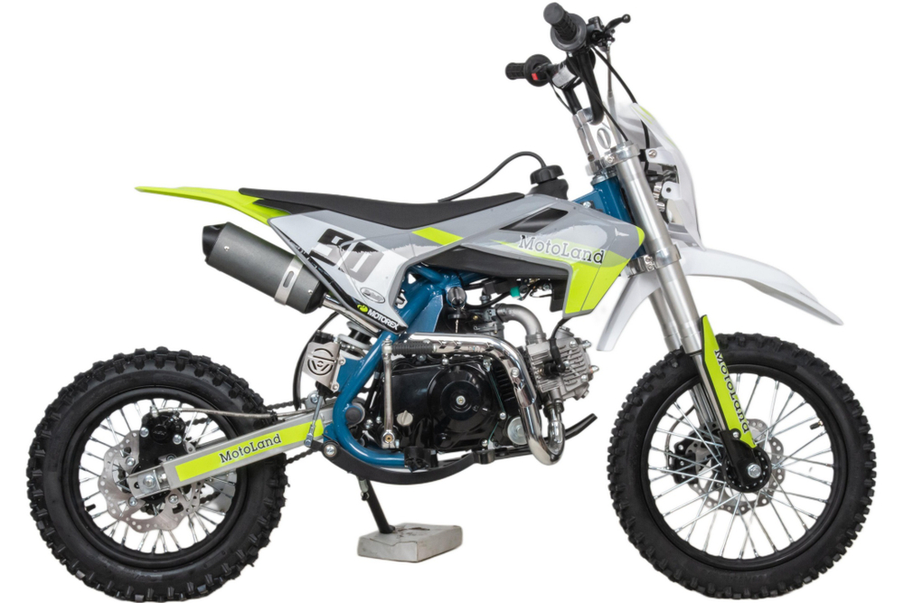 Питбайк Motoland TCX125 E 14/12 +фара зеленый