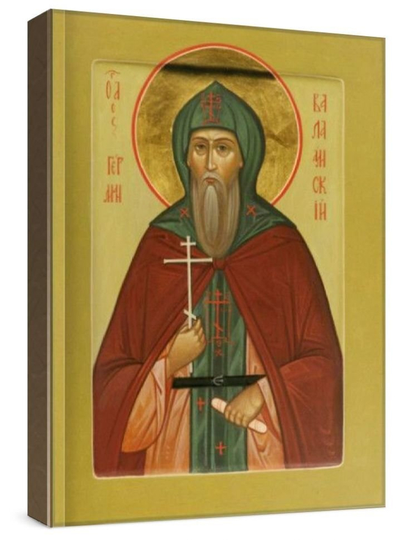 Герман Валаамский (рукописная икона)