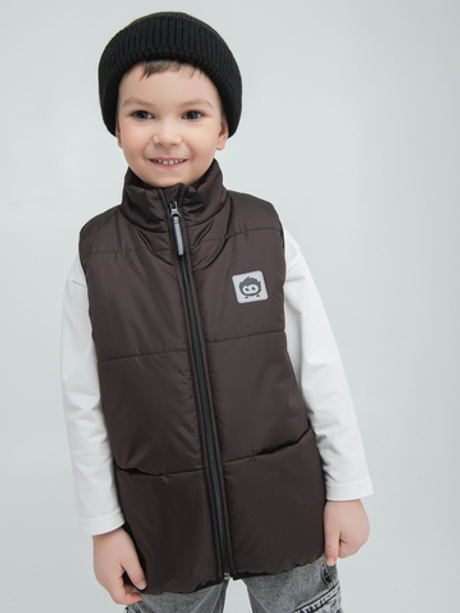 Жилет утепленный "Горький шоколад"