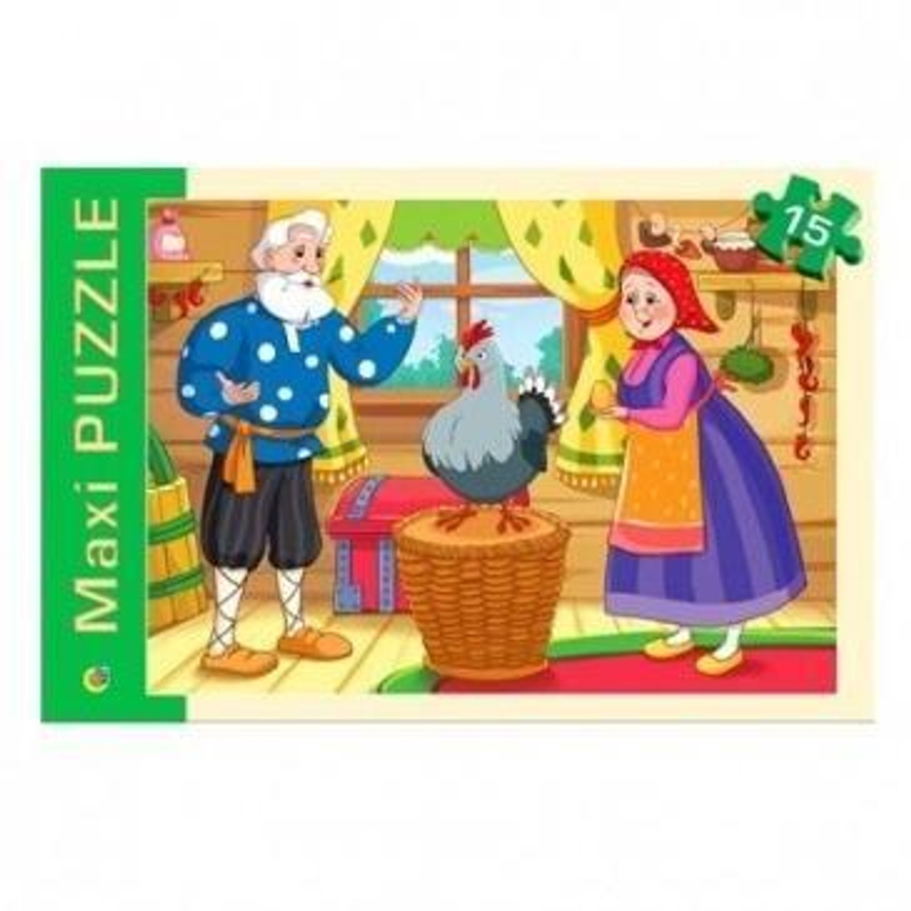 Макси-пазл 15эл. "Курочка ряба" (ПМ-7131)
