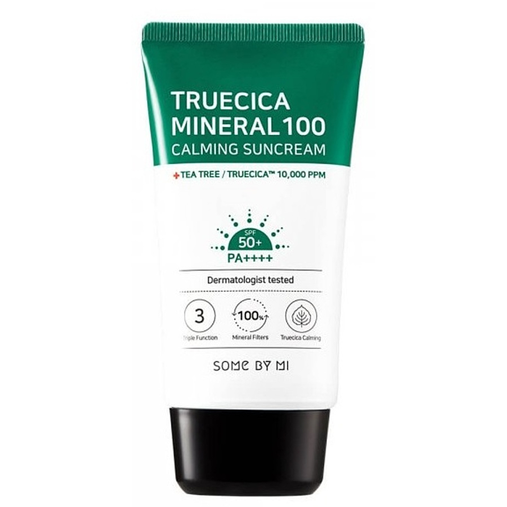 Солнцезащитный крем для ровного тона - Some By Mi Truecica Mineral Calming 50 PA++++, 50 мл