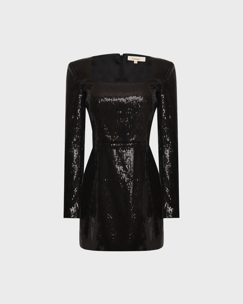 Платье мини с вырезом каре