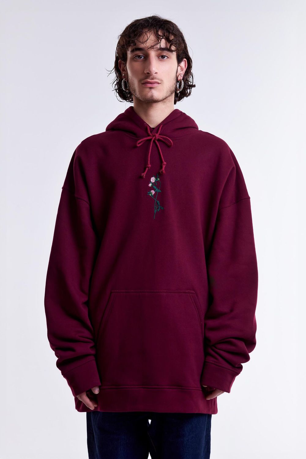 Худи Гербарий Клевер Warm Бордо