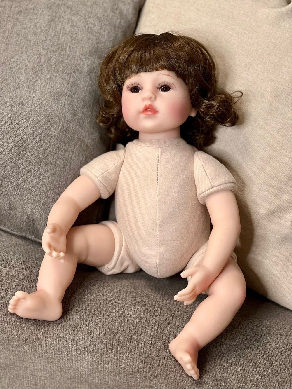 Кукла Реборн мягконабивная 48см в пакете (FA-076)