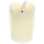 Сувенир с подсветкой «Свеча восковая - Сияние» 5*7,5 см - облита воском (работает от батареек 2 АА)