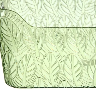 Корзина для хранения «ЛАМИНГТОН ФЛО», цвет зеленый, 35*25*15см (лейбл Селфи)