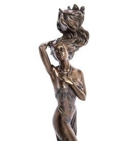 Veronese WS-967 Статуэтка-подсвечник «Девушка с огненными волосами»