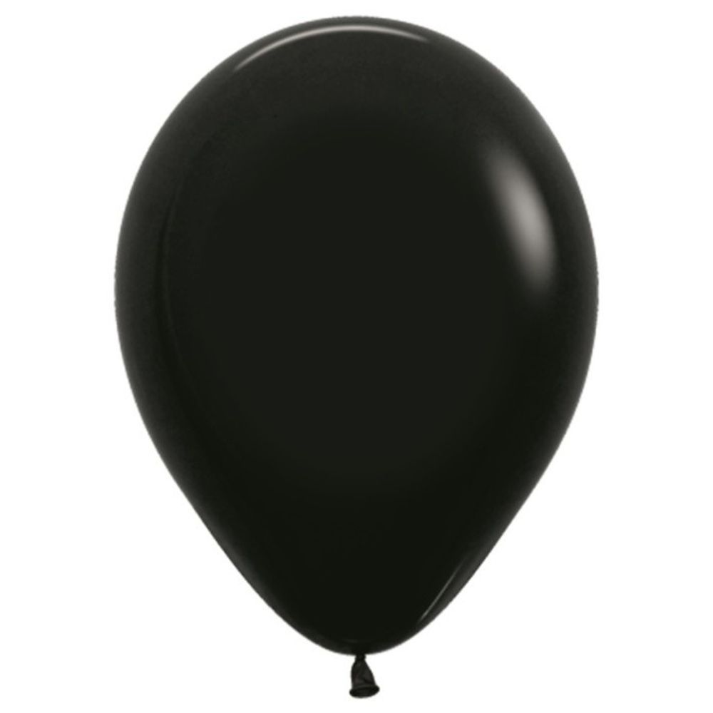 Воздушные шары Sempertex, цвет 080 пастель, чёрный, 100 шт. размер 5&quot;