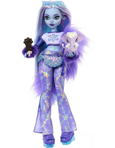 Кукла Монстер Хай Эбби Боминейбл 3 поколение HNF64 | Monster High Abbey Bominable G3 | кукла с аксессуарами | 6+