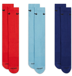 Носки теннисные Nike Everyday Plus Cushioned Training Crew Socks 3P - разноцветный