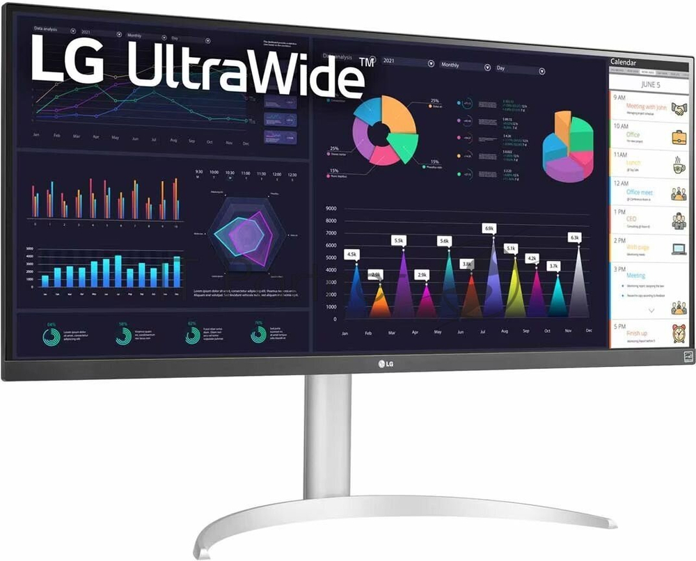 Монитор LG 34" UltraGear 34WQ650-W IPS 2560x1080 100Hz 400cd/m2 21:9