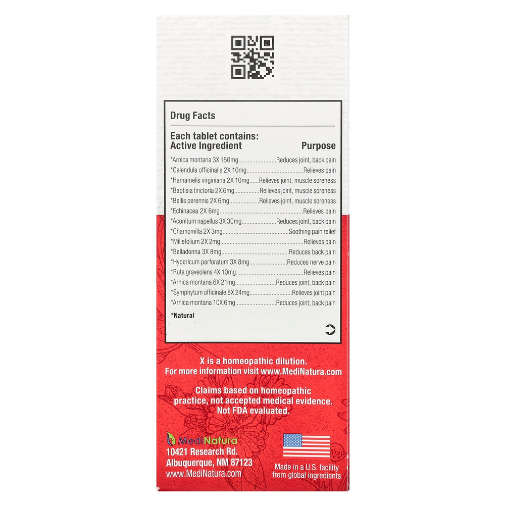 MediNatura, T-Relief ™, Арника +12, 100 таблеток