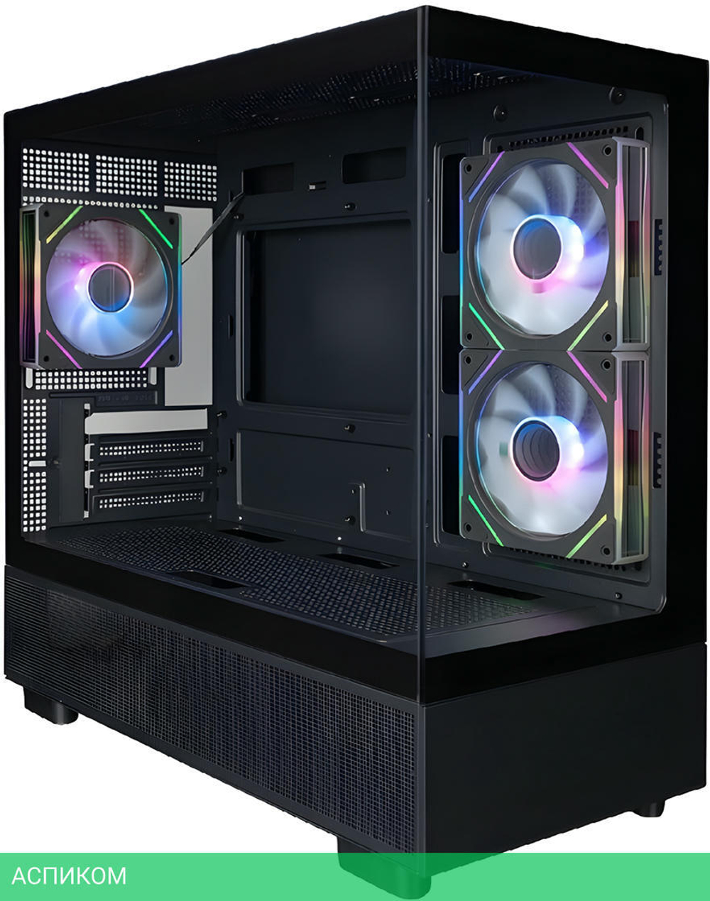 Корпус 1stPlayer Mi5 без БП Black (Mi5-BK-2FC7R-1FC7)
