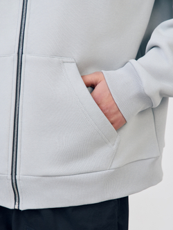 Худи зип с начесом (бетон)