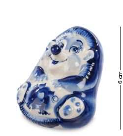 ГЛ- 330 Фигурка «Ежонок» (Гжельский фарфор)