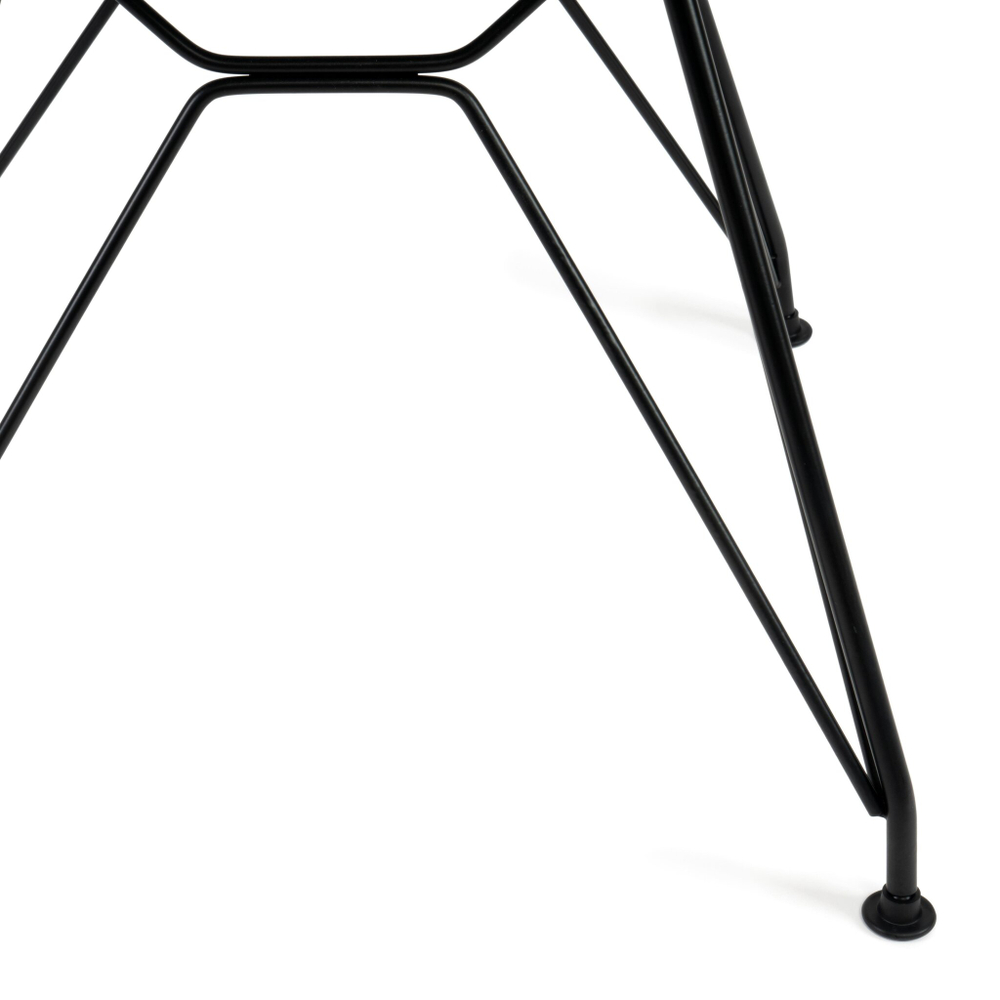 Стул HANSEN (mod. 622N) / 1 шт. в упаковке пластик/металл/эко кожа, 51х47х80 см, высота до сиденья 45 см, серый/черный