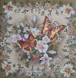 Декоративный гобеленовый чехол Солнечные бабочки 47х47
