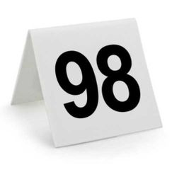 Табличка "Номера" (76-100) 7,5*7,5 см, пластик, P.L. Proff Cuisine