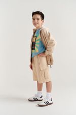 Шорты бермуды "Беж" 7+