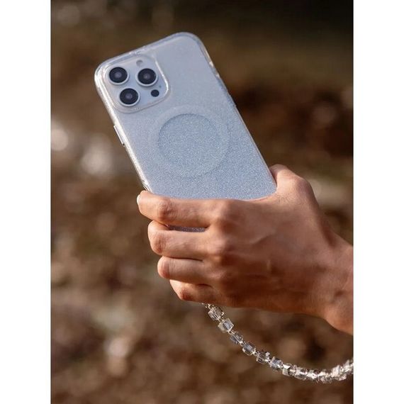 Чехол Uniq Lumino MagSafe для iPhone 16 Pro Max серебристый (IP6.9P(2024)-LUMMSSIL)