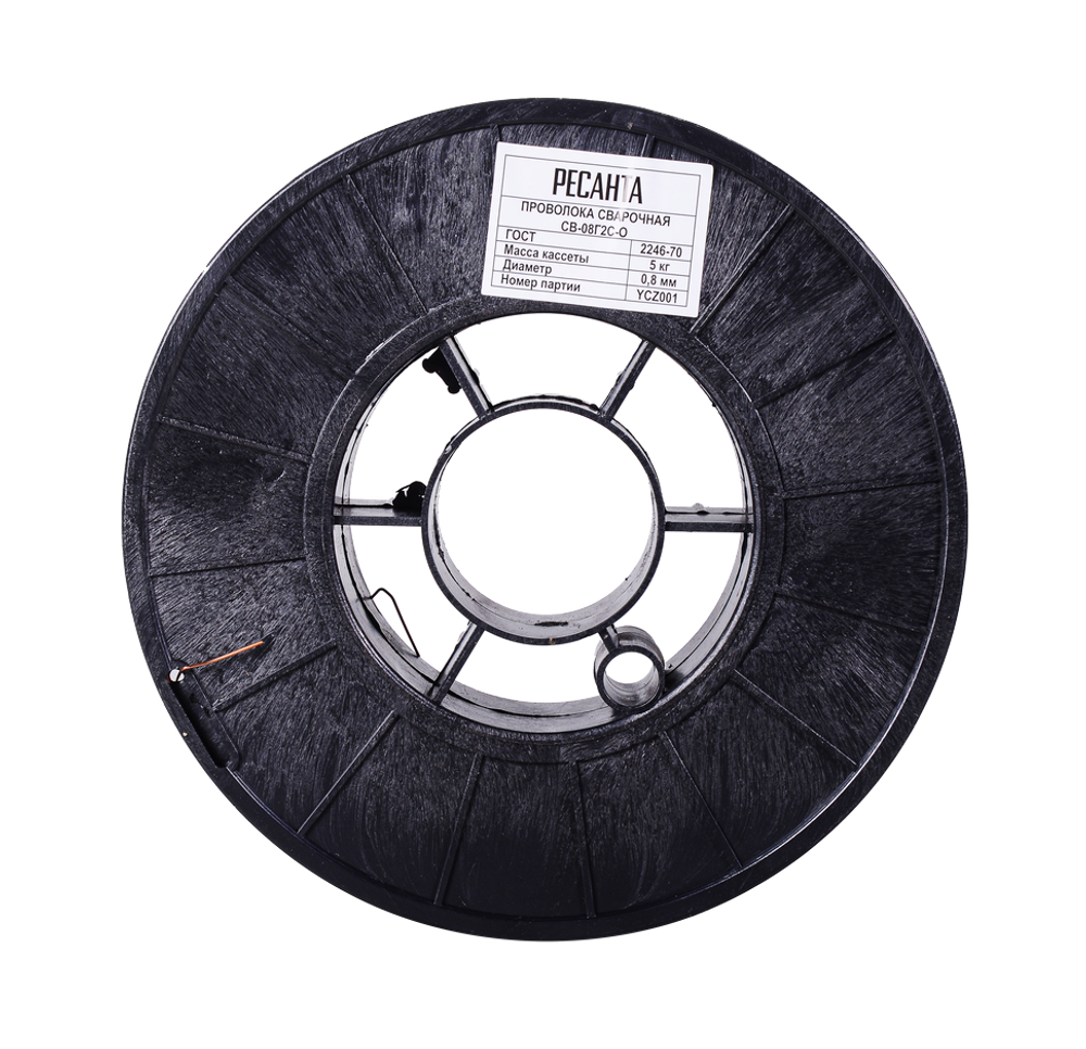 Сварочная проволока Ресанта СВ-08Г2С-O, Ф0,8 мм Катушка 5кг