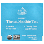 Earth Mama, Organics, 100% органический чай Throat Soothie™, без кофеина, 16 чайных пакетиков, 28 г (0,98 унции)