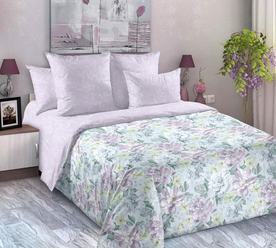 Комплект постельного белья Цветущие мечты осн. Сатин