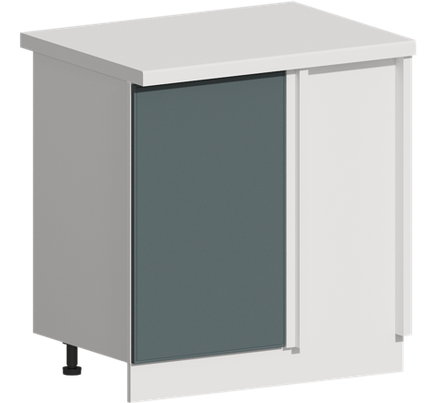 Кухня Модуль ШНУ 990М Белый / Бирюзовая мята