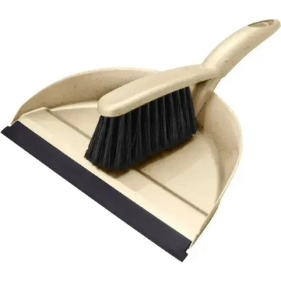 Комплект щетка-сметка Malta с совком с кромкой (бежевый)