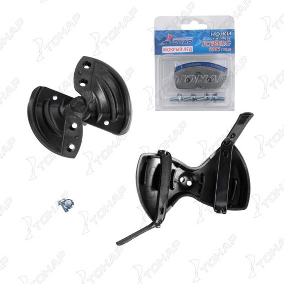 Голова режущая ледобура ICEBERG-130(R) V2.0/V3.0 (правое вращение) в сборе (радиусные ножи+футляр)