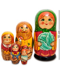 Народные промыслы МР-21/ 6-A Матрешка 5м «Семья»