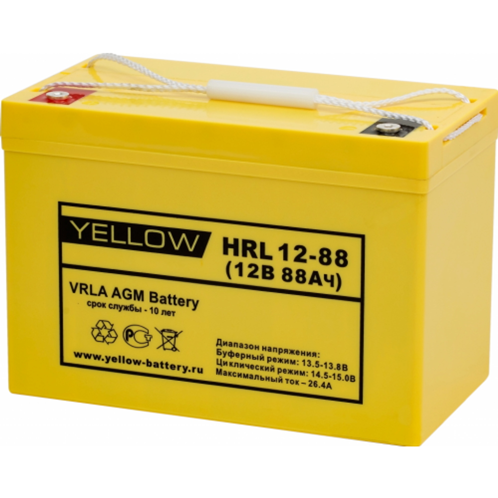 Аккумулятор YELLOW HRL 12-88
