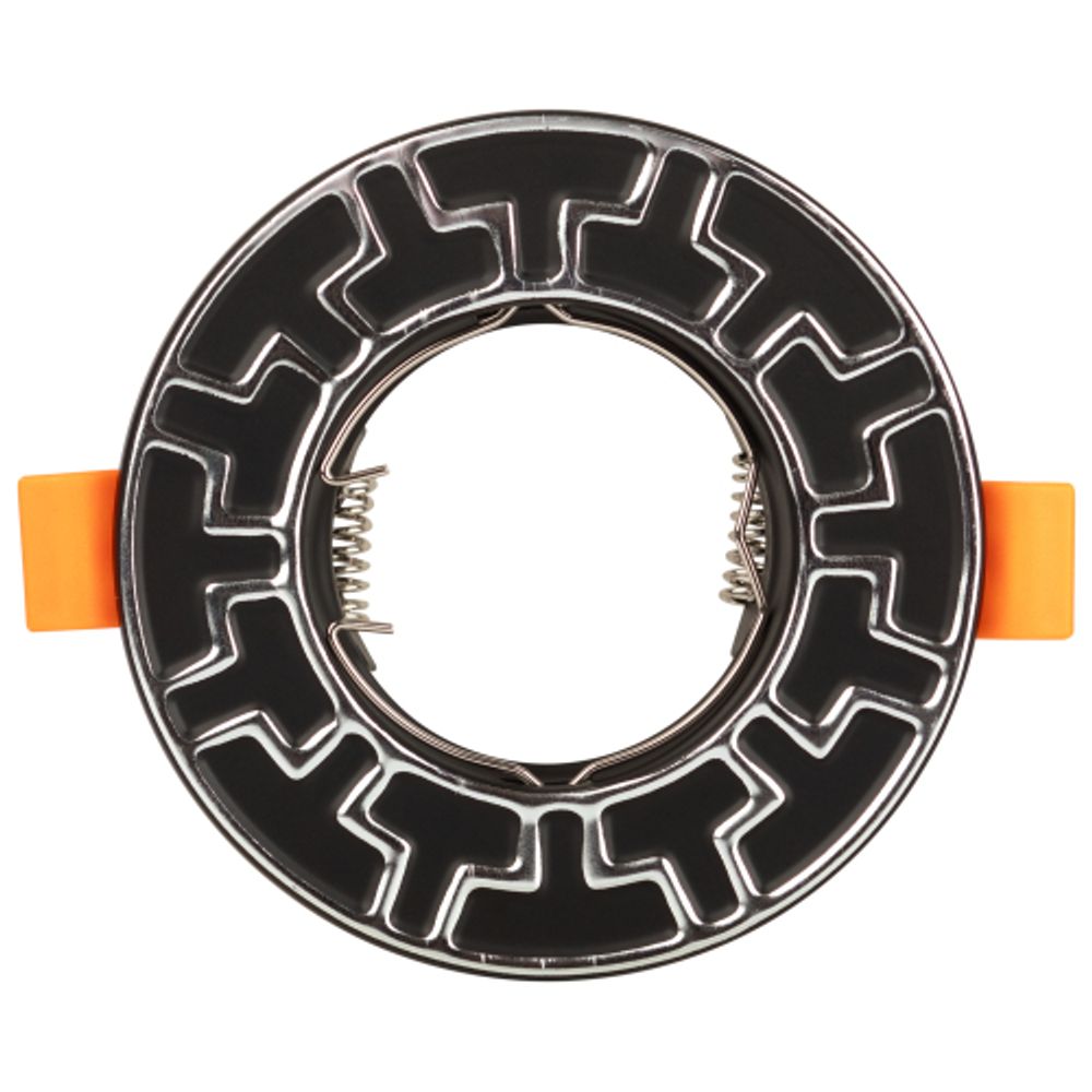 ST5 CH/BK Светильник ЭРА штампованный MR16,12V/220V, 50W черный/хром | Штампованные встраиваемые светильники