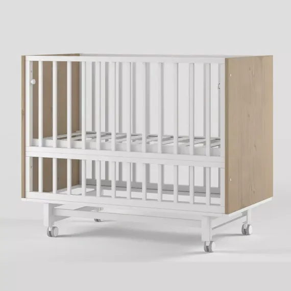 Детская кроватка на маятнике Incanto Cambridge Белый/дуб